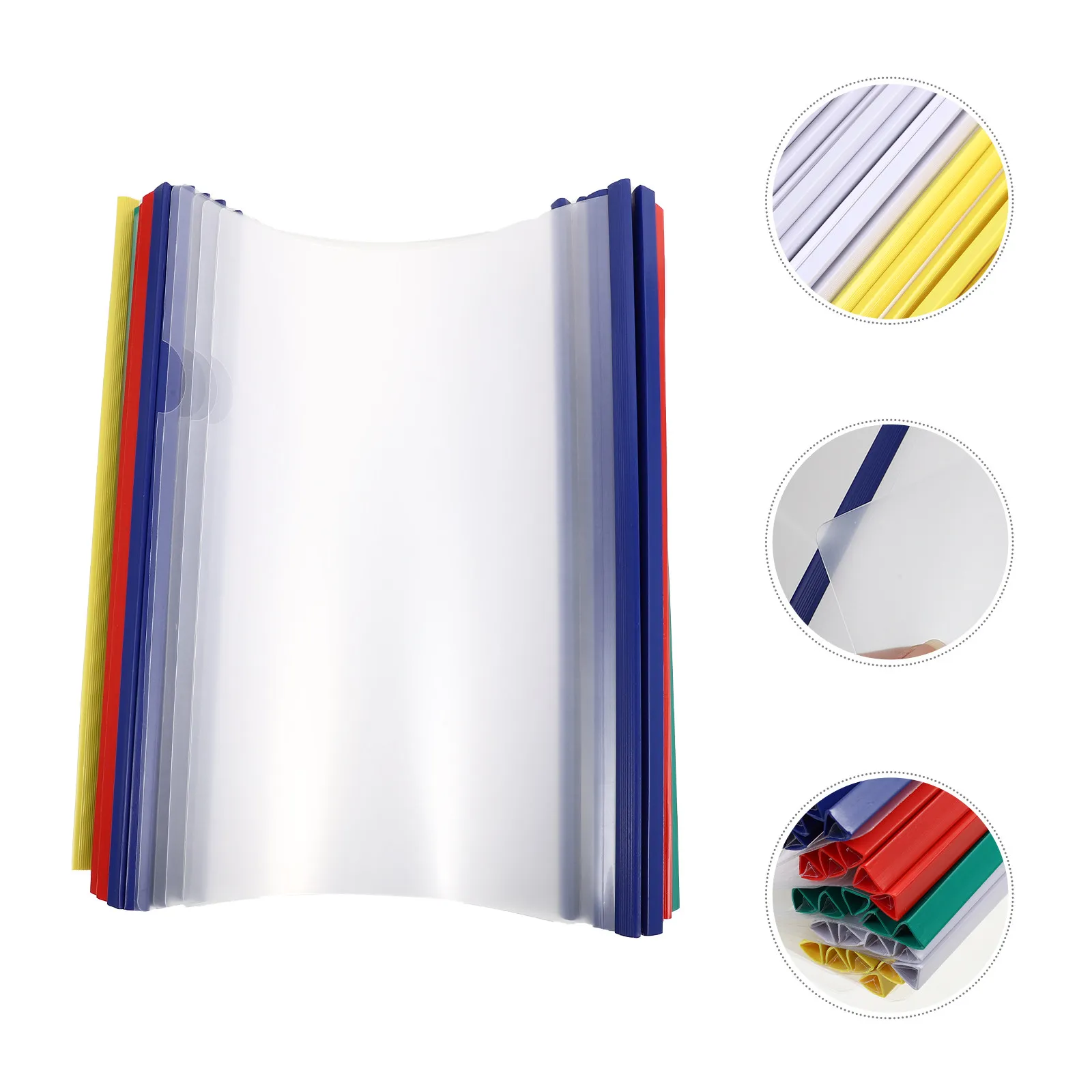 

50 шт. прозрачных пластиковых папок-скоросшивателей формата А4 для документов, органайзер для офиса и школы, для хранения отчетов, резюме, тестов