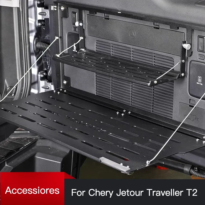 Chery Jetour Traveller T2 2023 2024 Jetour T2 Tailgate Storage Rack Foldable Trunk Storage Rack Table Board Extension Rack