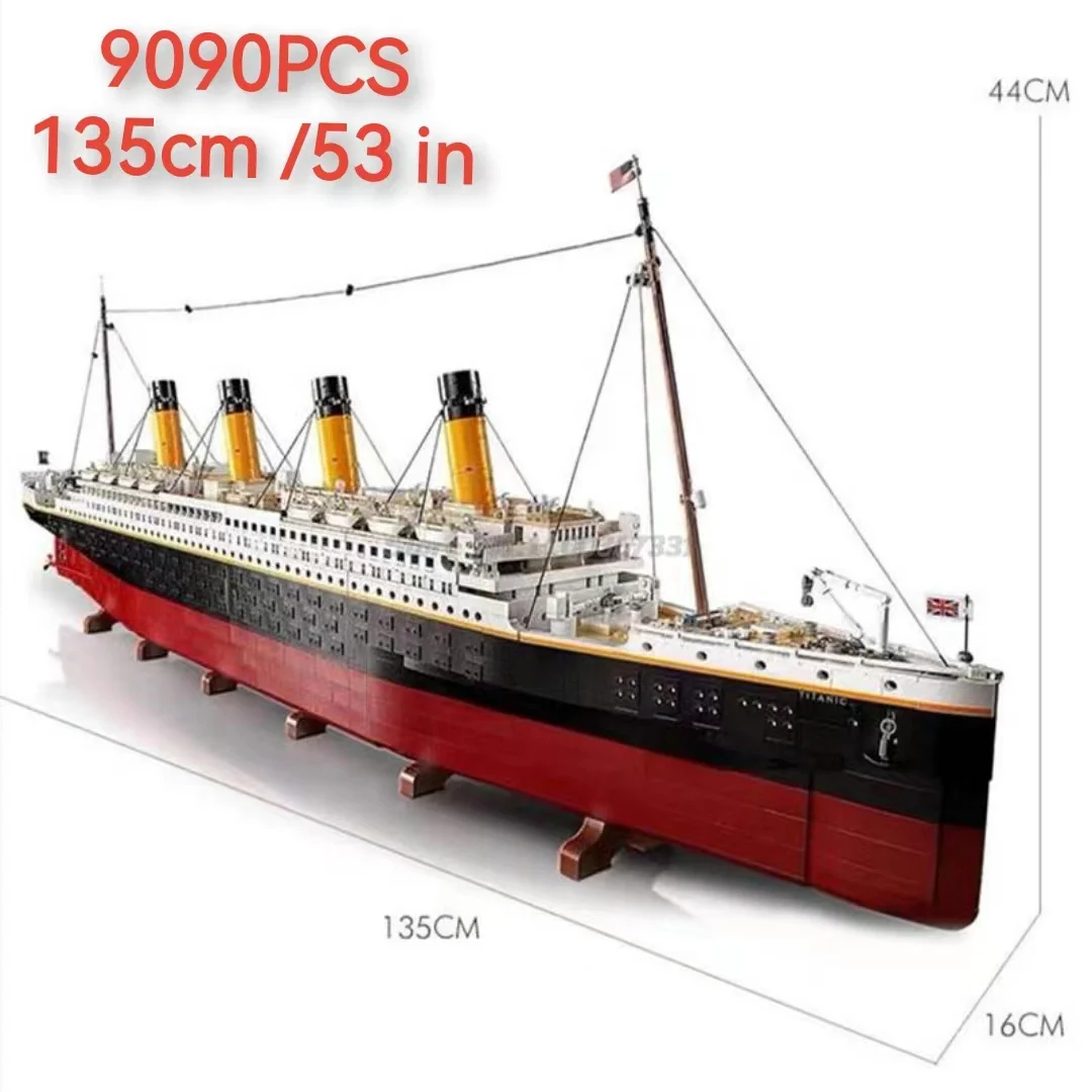 NEW 9090pcs Titani Compatible 10294 Titanic Large Cruise Boat Ship Steamship Bricks Building Blocks Children Toys Gifts 99023 - Image 5