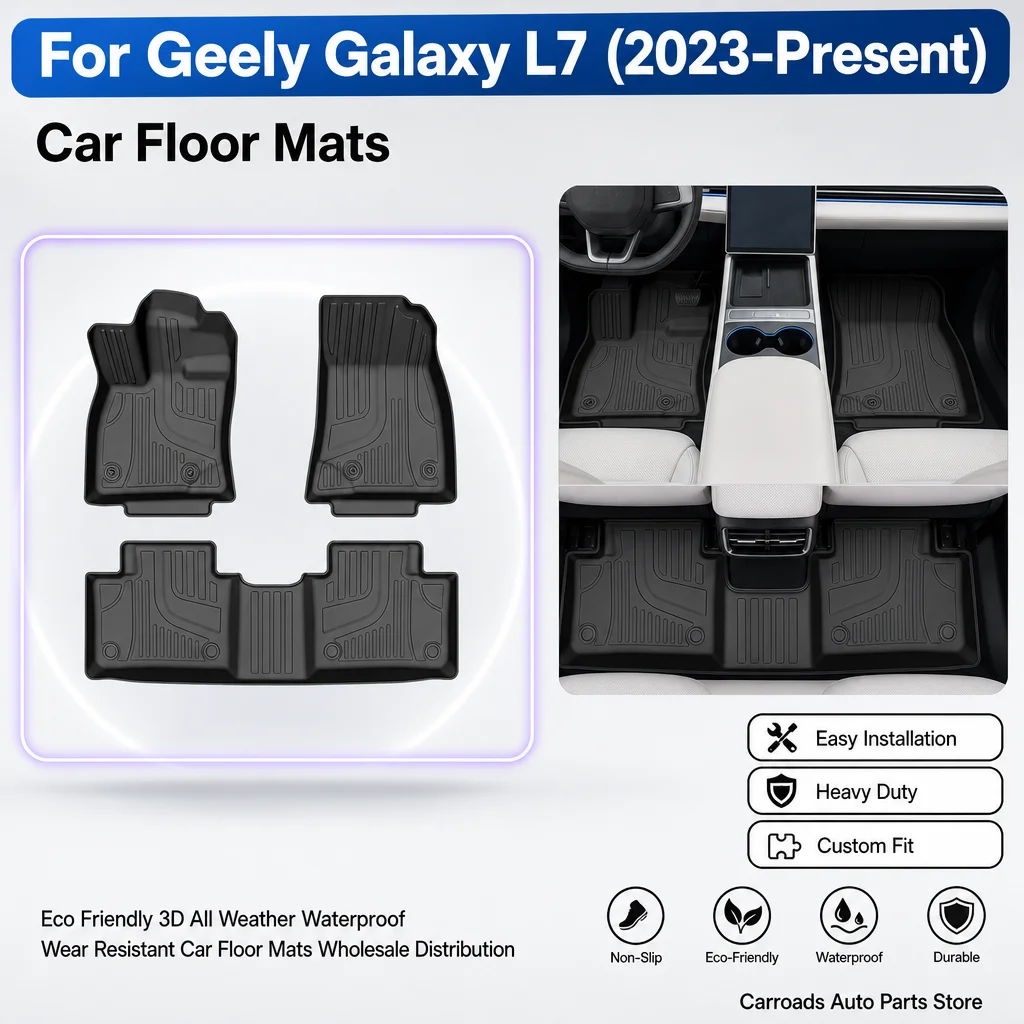 (LHD)For Geely Galaxy L7 Floor Mats Eco Friendly 3D All Weather Waterproof Wear Resistant Car Floor Mats Wholesale Distribution