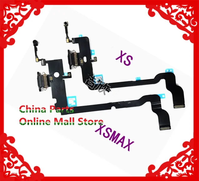 Charging Port Flex Cable for iPhone XR XS XSM USB Dock Connector Charger Microphone Repair parts