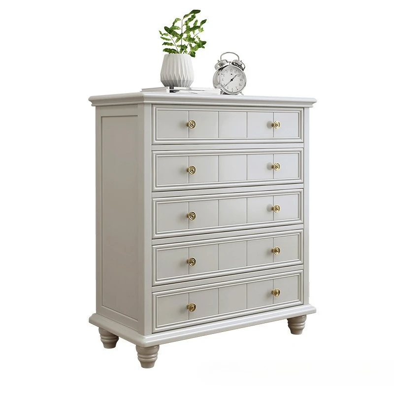 

American chest of drawers, light luxury storage cabinets, solid wood modern