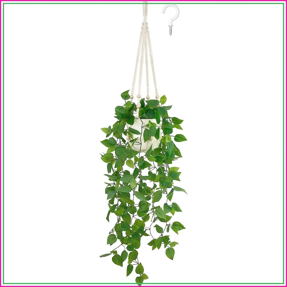 Lifelike Artificial Hanging Pothos Plant Decor