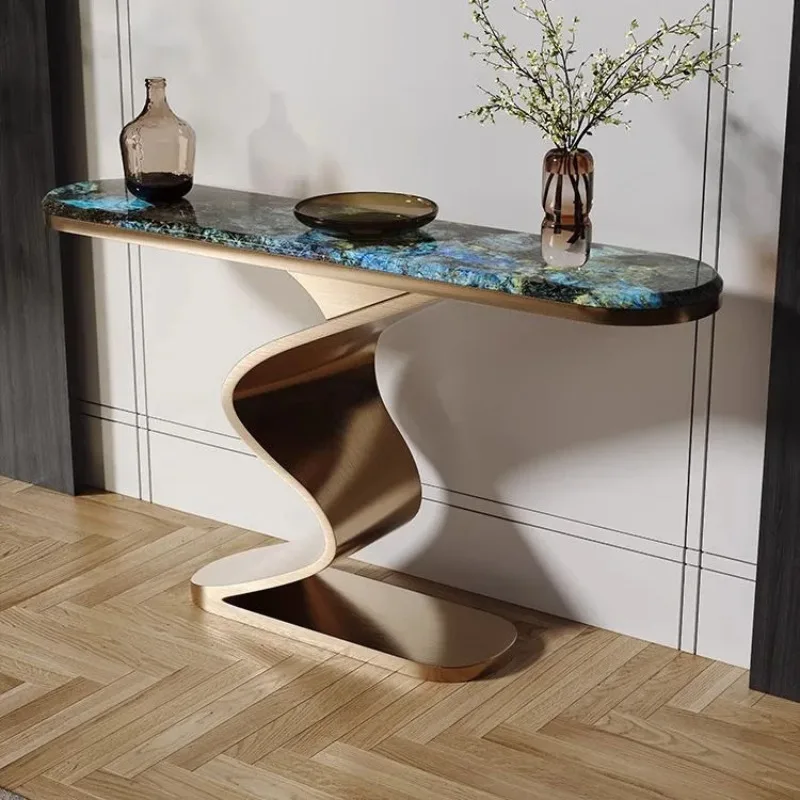 

Unique Modern Console Table Glamour Classic Storage Simple Corner Table Hall Way Table Decor Konsolentisch Furniture Living Room