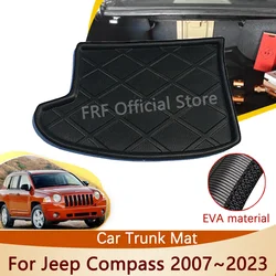 For Jeep Compass MK49 2007~2023 2019 2018 2017 2014 2012 2011 2007 Accessories Trunk Mat Floor Tray Waterproof Cargo Boot Carpet