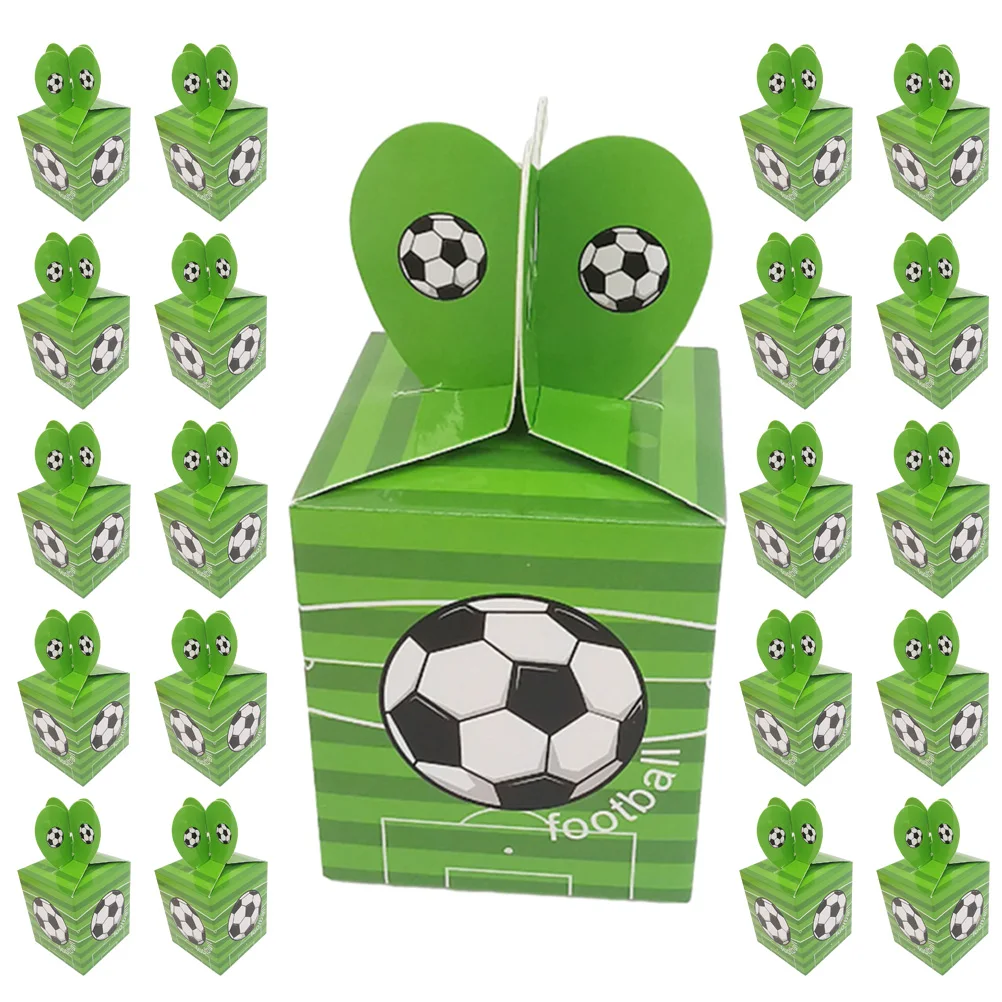 

50pcs Love Candy Box Small Square Paper Favor Snack Soccer Party Gifts for Wedding Birthday Christmas Thanksgiving New Years