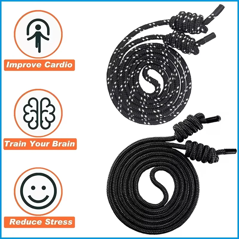 Flow Exercise Rope Skipping Fitness Flow Double Braid Workout Rope Adjustable Length Jump Ropes For Men Women Home Gym Workout