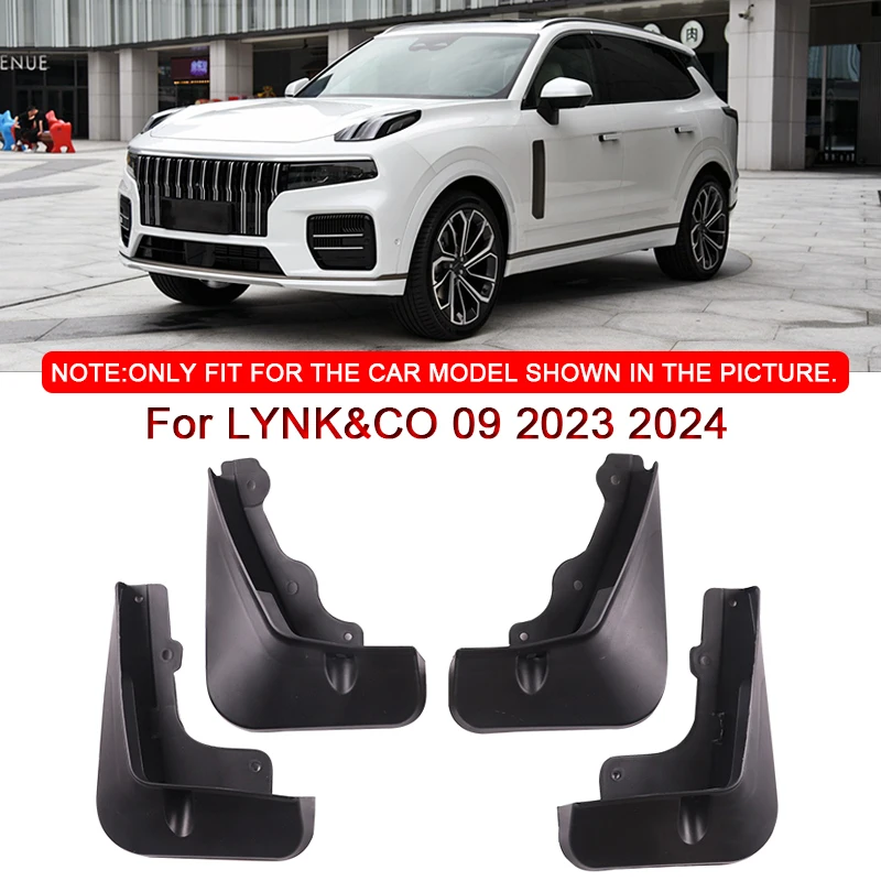 

4pcs For LYNK&CO 09 2023 2024 Car Styling ABS Car Mud Flaps Splash Guard Mudguards MudFlaps Front Rear Fender Auto Accessories