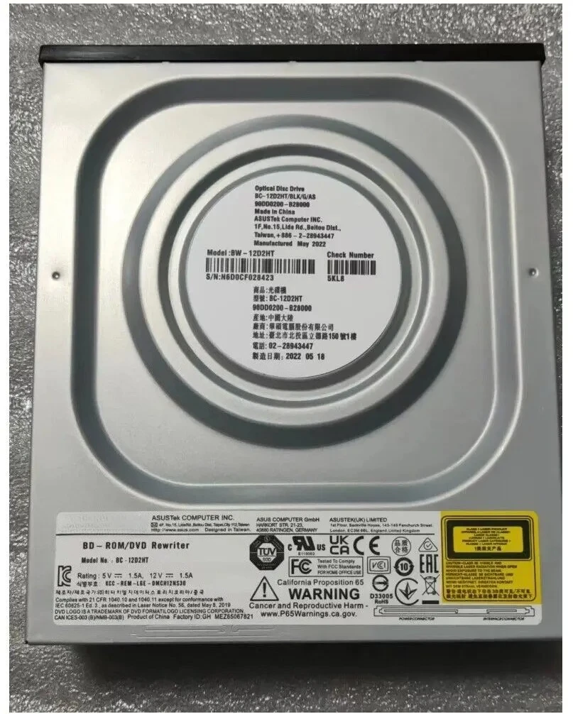 

Для настольного компьютера ASUS BC-12D2HT LG CH30 12X со встроенным комбинированным Blu-ray