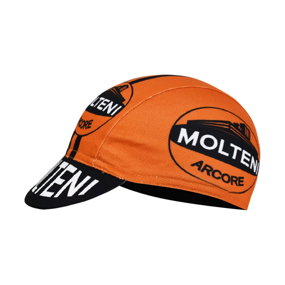 Molteni Cycling Cap Creativity Bike Hat Headwear Free Size  Men And Women Quick-Drying Polyester Braetan