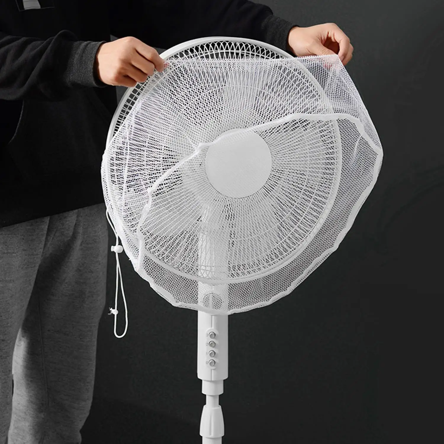 1PC Fan Dust Cover Electric Fan Dust Protection Cover Floor Fan Fully Enclosed Fan Cover 40-50cm Universal