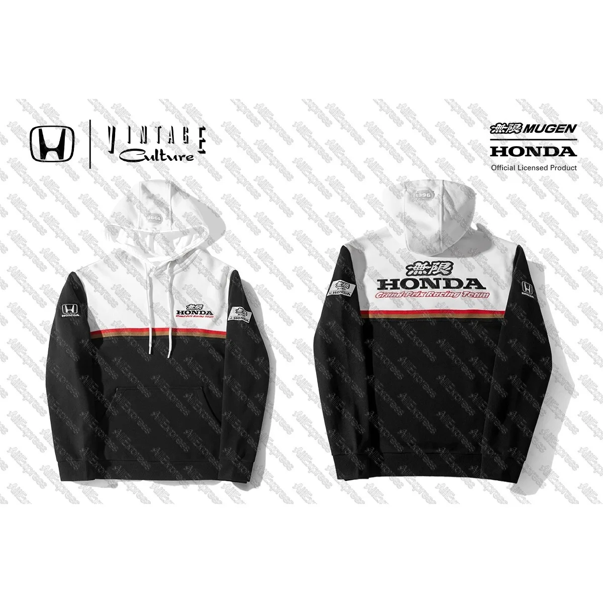 AliExpress Honda Vintage Culture-1996-Honda Team Hoodie Quick Dry Breathable Sports Leisure Cycling Top Comfortable Autumn Winter Fashion