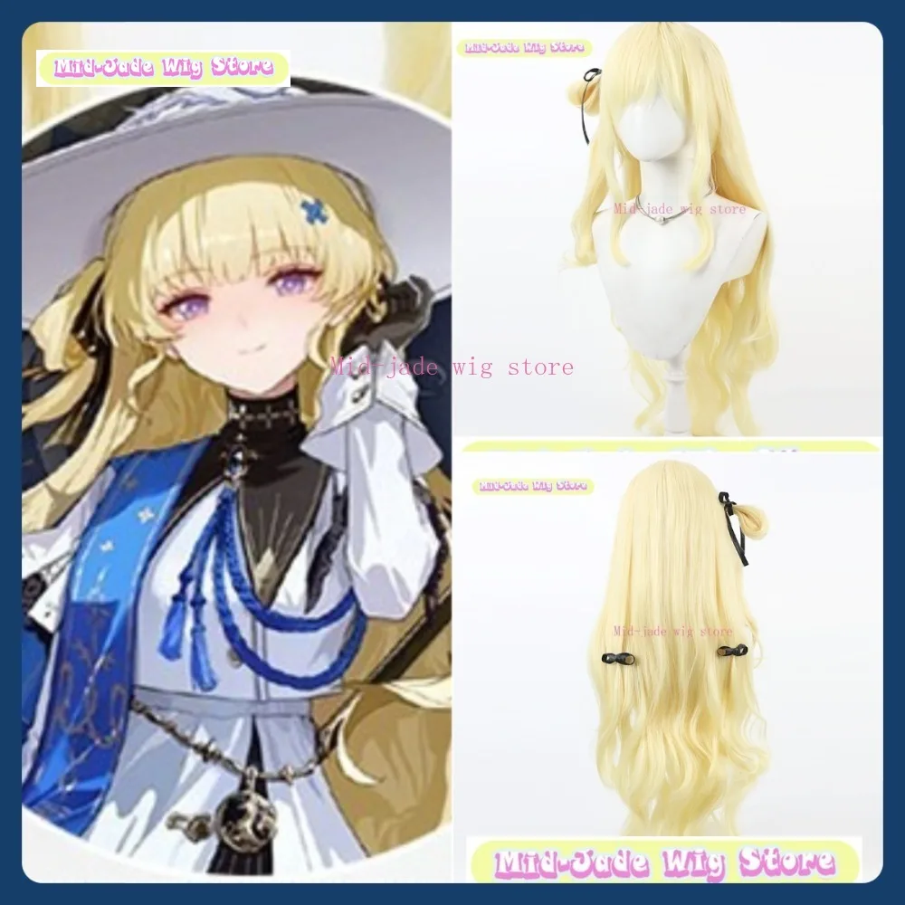 

Mid-jade Wig Store Wuthering Waves Phoebey Cosplay Wig Anime Game Role Playing Synthetic Hair Halloween Party