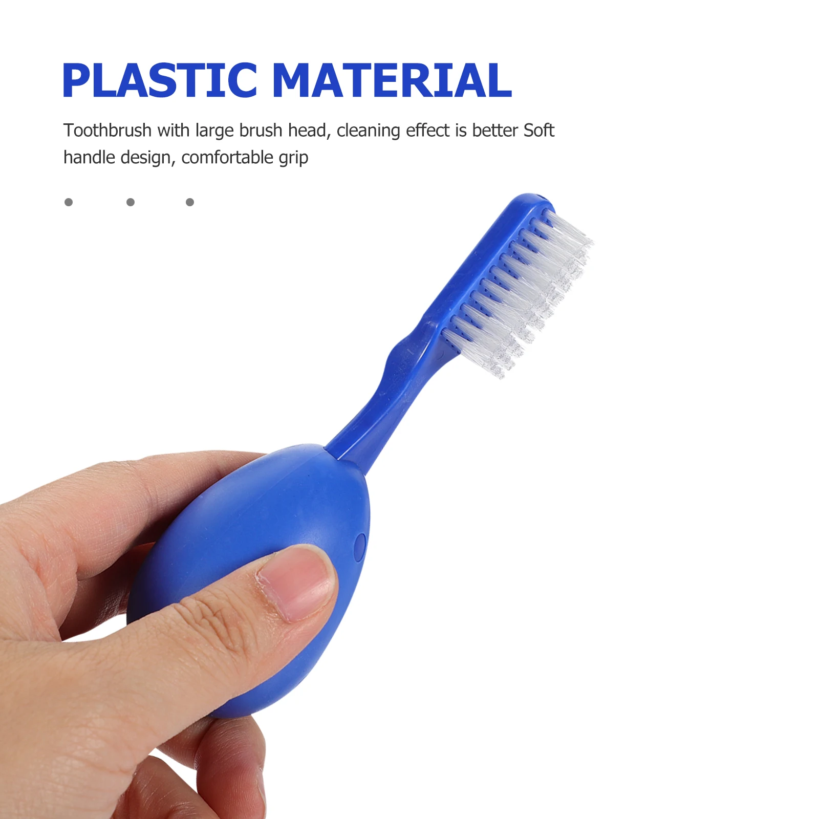 

3pcs Large Brush Head Toothbrush Soft Handle Mini Cleaner for Prison Travel Portable Dental Hygiene Tools Small Toothbrushes