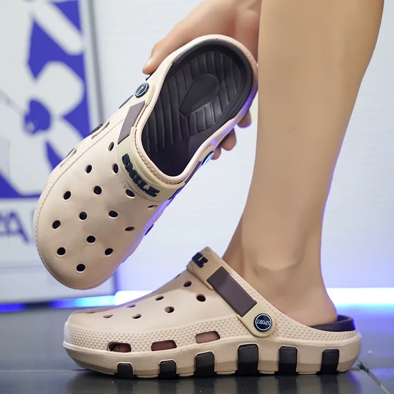 Summer new sandals men's hole shoes men's travel bag head sandals beach shoes casual sandals view 6