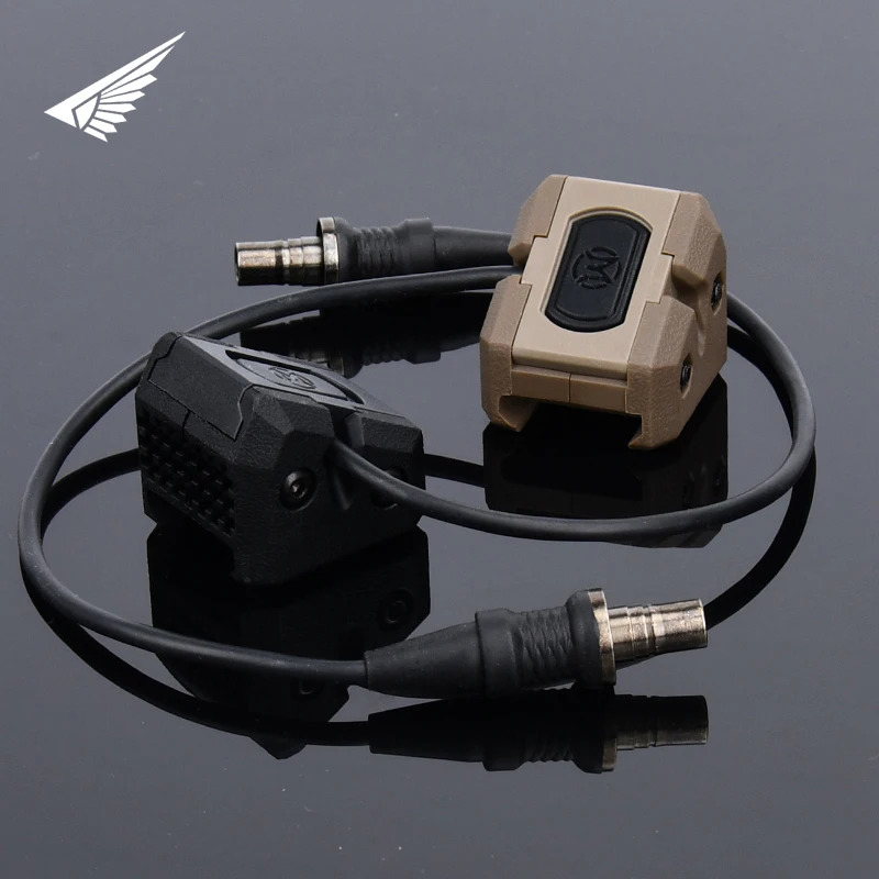 WADSN SF Tactical Dual Function Switch ModButton Crane Plug Tail Control Switch PEQ DBAL Laser Airsoft M600 Flashlight Equipment