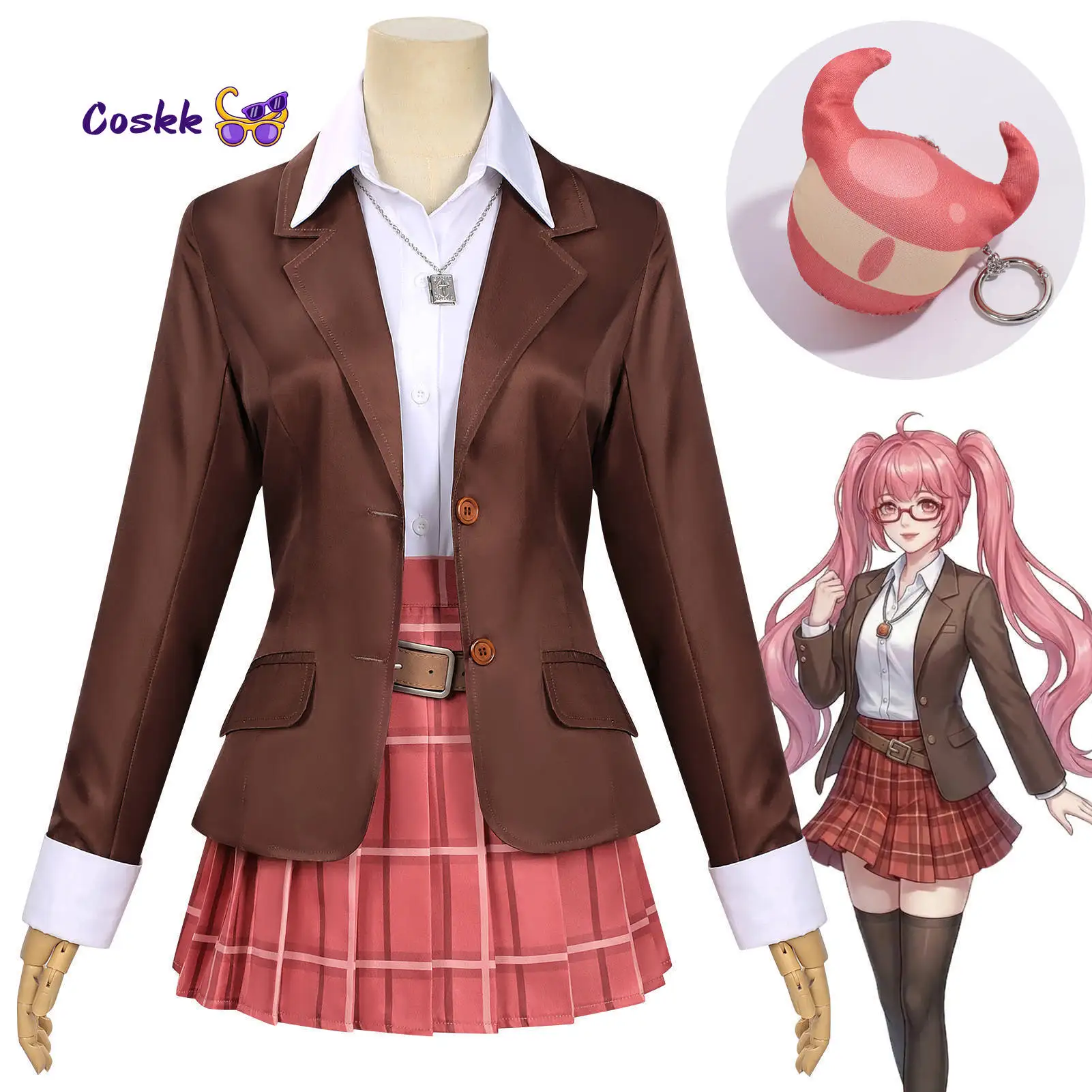 

Honor of Kings Angela Cosplay Costumes Youth Campus Style JK Uniform School Uniform Same Style Game Anime Full Set