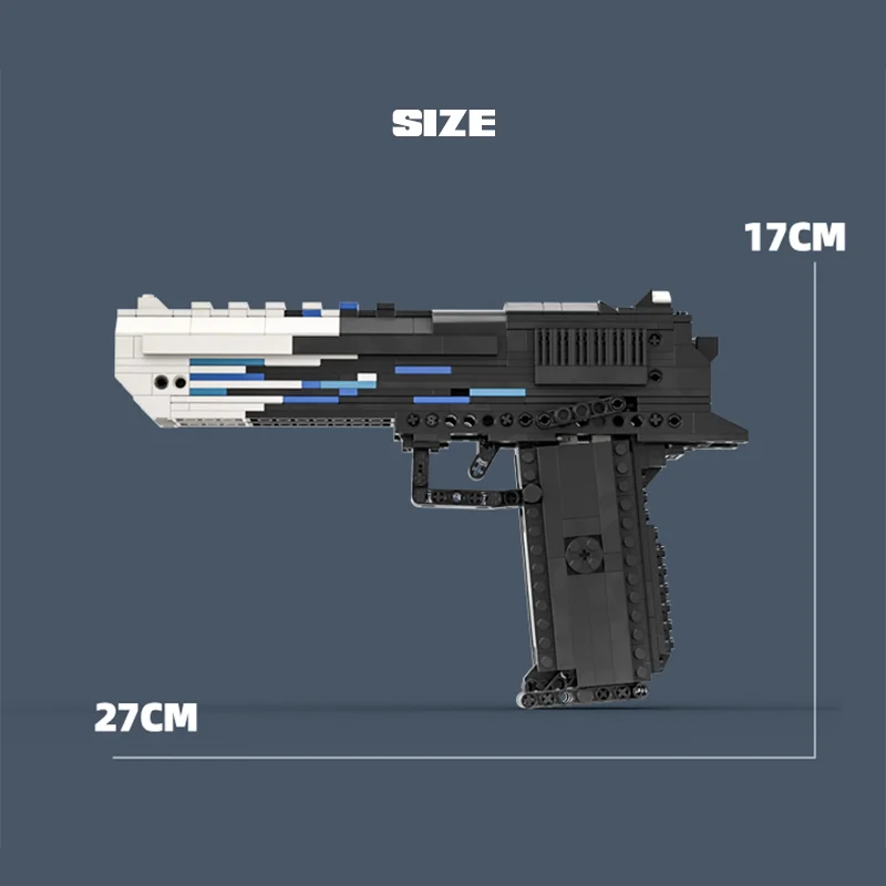 الألعاب العسكرية الأولاد مسدس مجموعات SWAT الصحراء النسر بندقية بناء لعبة المكعبات التجمع نموذج سلاح تقنية البنادق الطوب عدة الهدايا