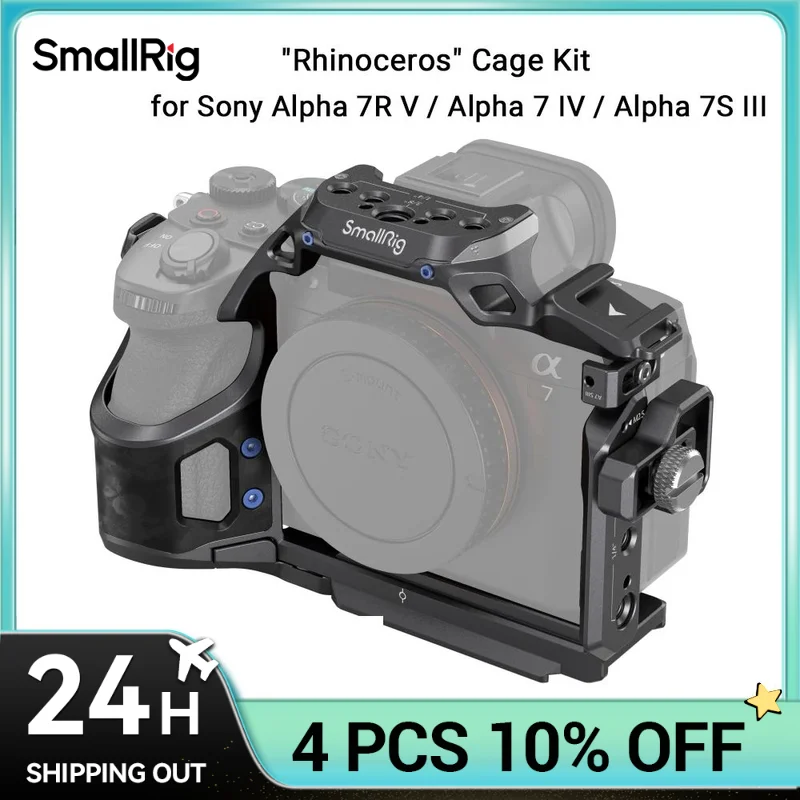 SmallRig Cage Kit for Sony Alpha 7R V/Alpha 7 IV/Alpha 7S III \