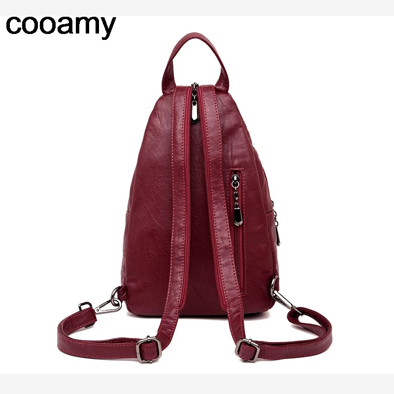 Women Fashion School Bags For Teenage Girls Preppy Style Backpacks Shoulder Bag PU Leather Rucksack Female Knapsack Mochila