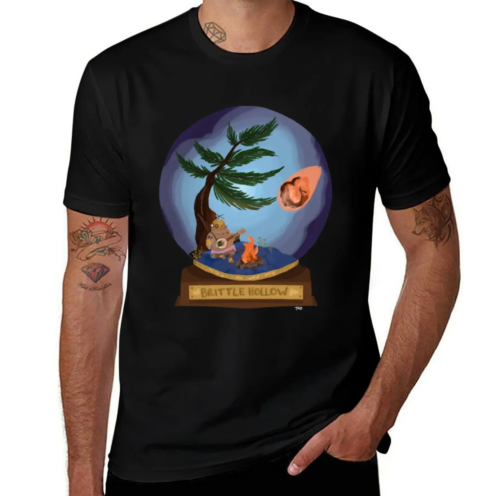 

Outer Wilds - Riebeck Snowglobe T-Shirt man t shirt summer cotton tshirt 100% men t shirt cotton 100% T-Shirt