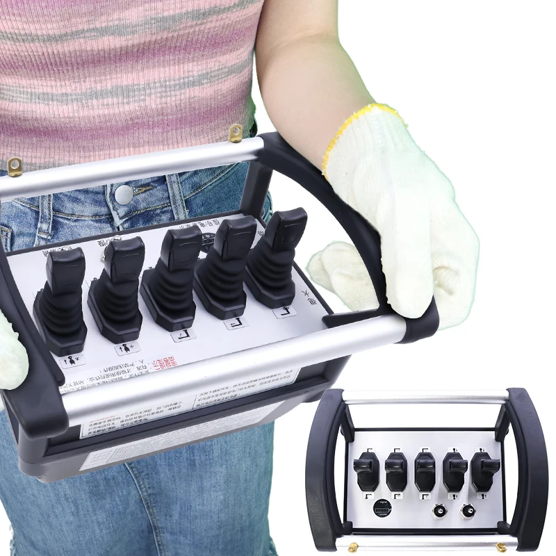 Electric hoist remote control switch | 5-button wireless transmitter and receiver for lifting operations