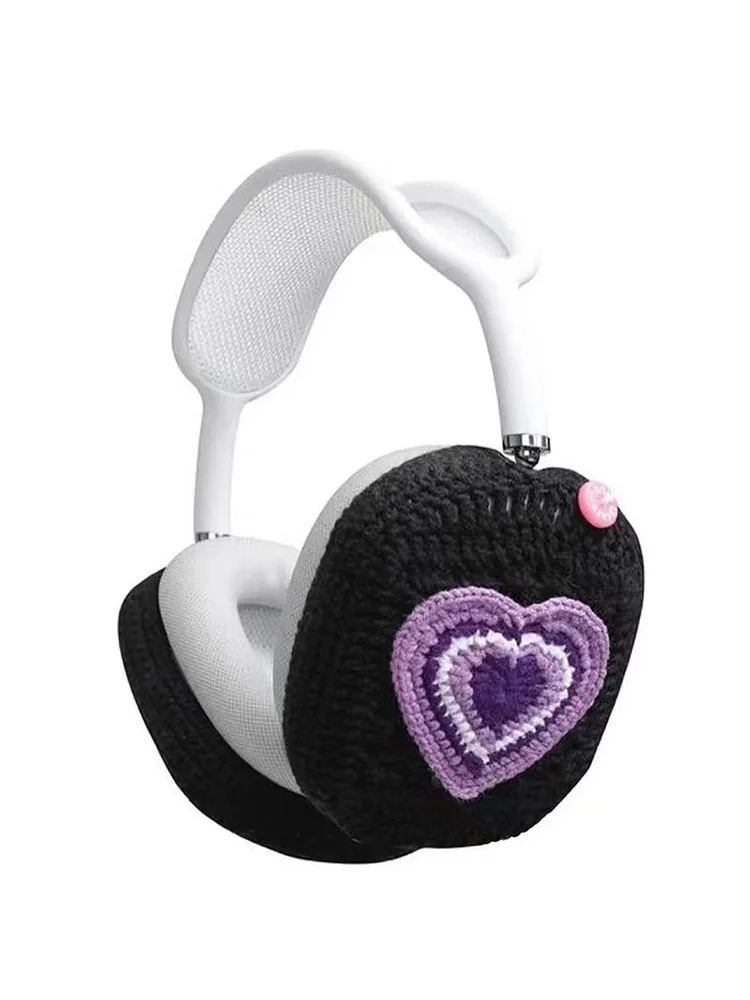 Hand crocheted wool earphone cover apple Airpodsmax earphone cover woven wool cover finished APM earphone cover