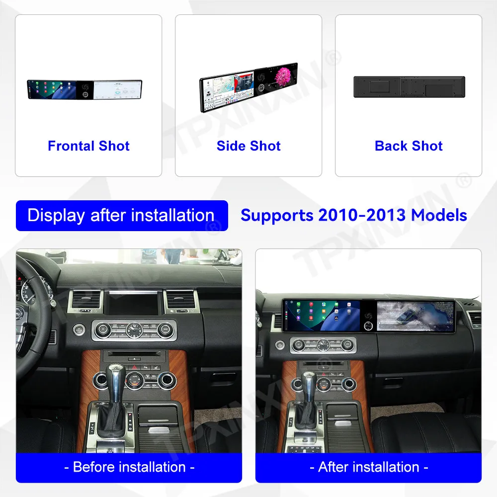 Android Auto For Range Rover Sport 2010~2013 8-Core Dual Screen Interaction Multimedia GPS Navigation Car Radio Stereo Head Unit
