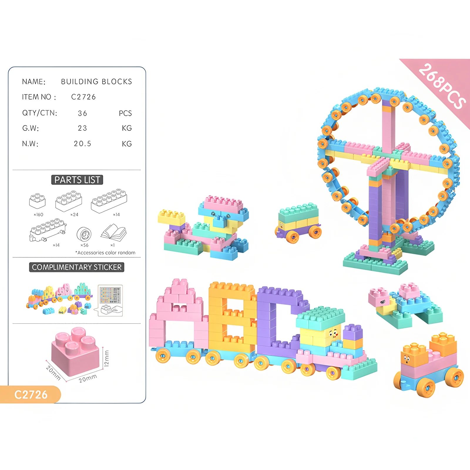 

Macaron Fun Granular Building Blocks Set MOC Technocal Parent-child DIY Assembly Intelligence Training Bricks Toys Gifts #T3