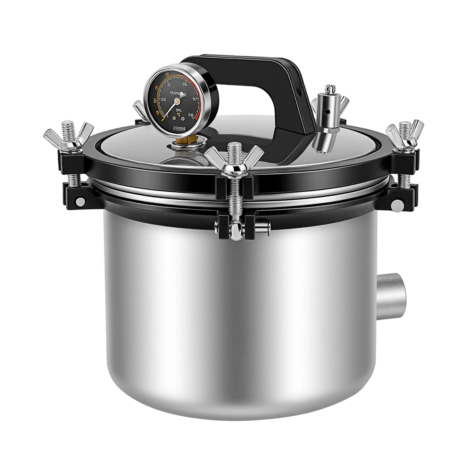 

Портативный паровой автоклав для лабораторного оборудования, 1,2 кВт, 110 В 264,2 ℉ Машина для паровой очистки высокого давления из нержавеющей стали НОВИНКА