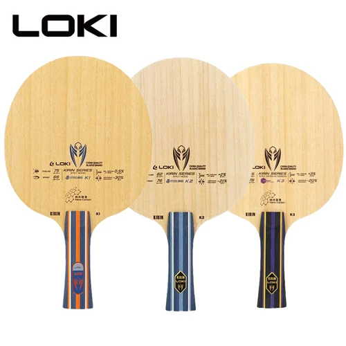 LOKI KIRIN K1/K2/K3/K5/K6/K7 hoja de tenis de mesa 5/7 capas de madera pura paleta de Ping Pong entrada ofensiva FL/CS agarre raqueta de hoja Loki