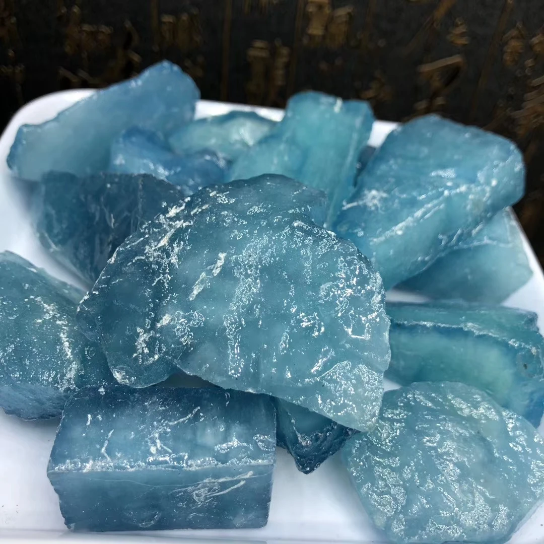 

160g 6A+ 100% Natural Aquamarine Quartz Beryl Gemstone Crystal Stones Mineral Original Reiki Chakra Specimen Gifts 1pc