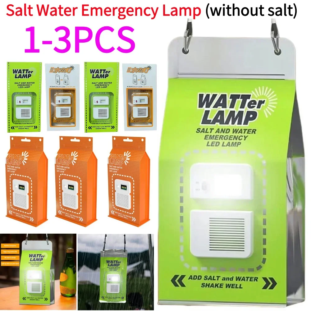 ポータブルキャンプランプ塩水屋外 LED 緊急ランプ再利用可能な夜釣りランプ省エネランプ旅行用品