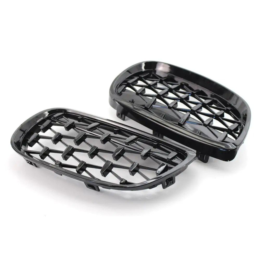 Rejilla delantera de riñón doble para BMW, accesorio de color negro con estilo de diamante, modelos E36, E39, E87, E90, E92, F20, F21, F30, E60, F10, F18, G30 y G38