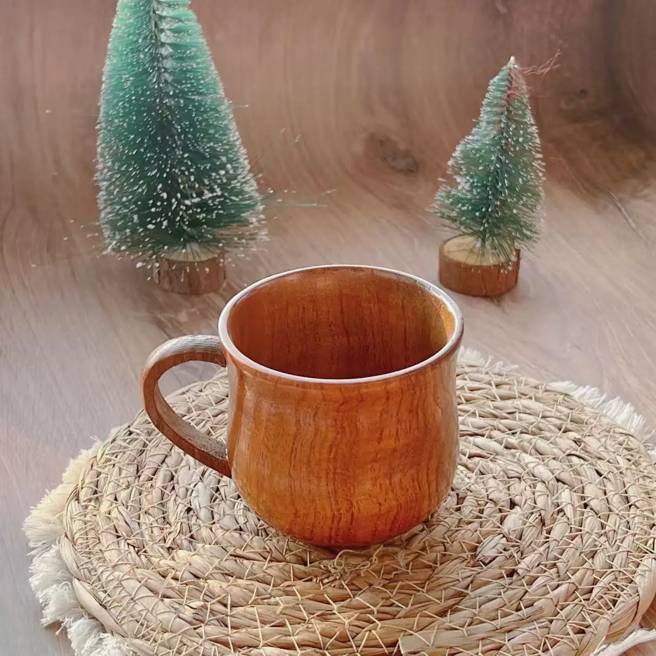 Food Grade Natural Sour Jujube Wooden Bowl Large Japanese Rice Soup Salad Bowl Home Dorm Kids Adults Personal Durable Tableware