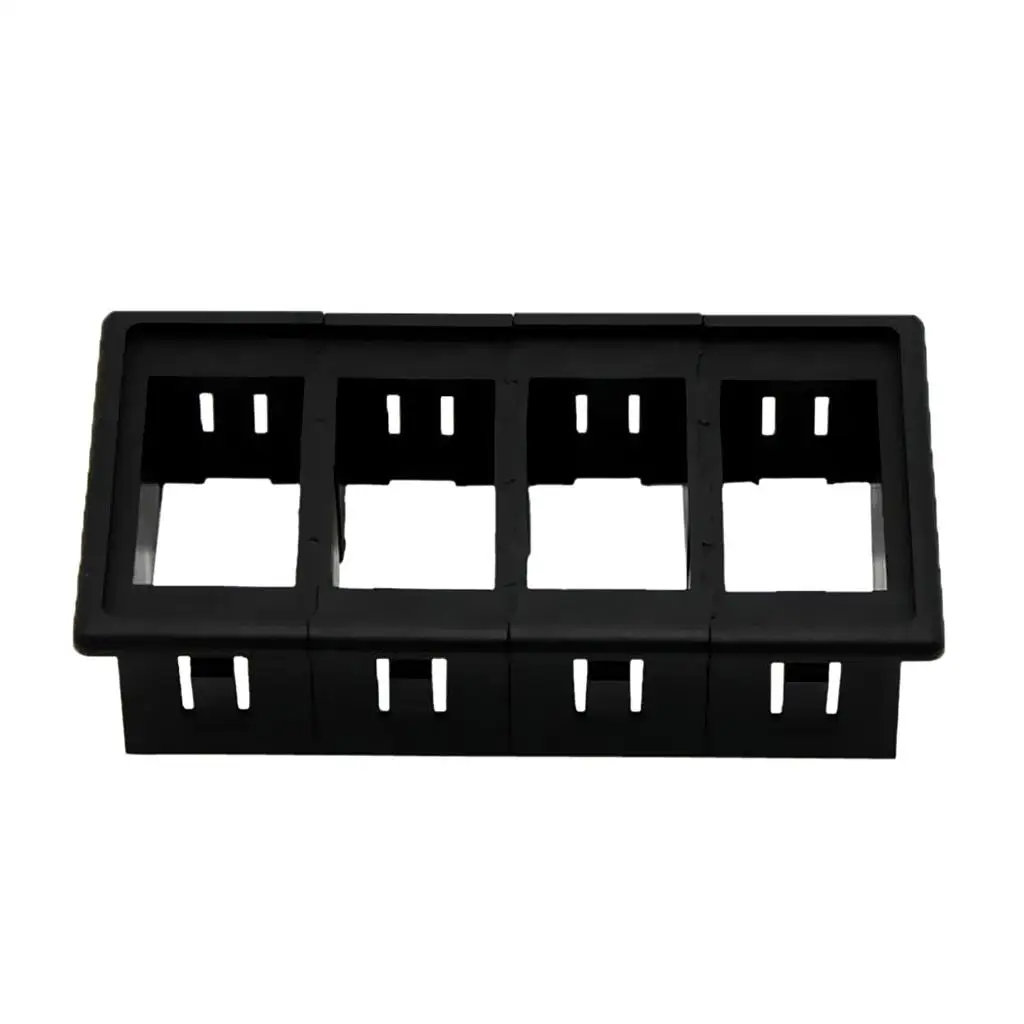 4 Gang Rocker Switch Housing Universal Clip Panel Patrol Holder Durable Plastic for Vehicle Modification