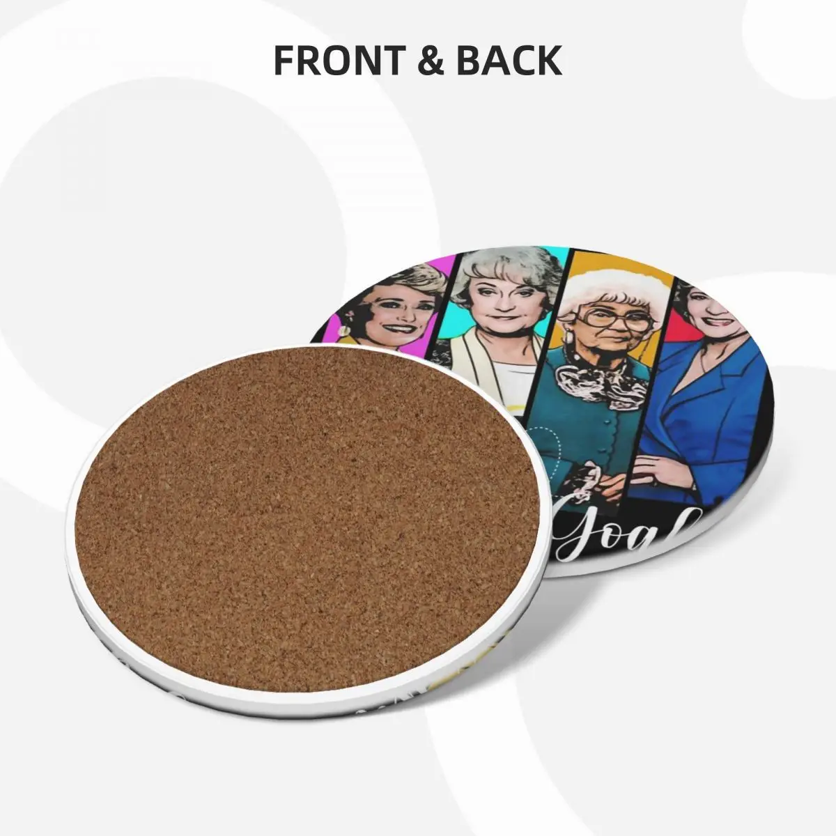 Golden girls new t-shirt squad Goals Ceramic Coasters (Set of 4) for cups set cute cup for drinks set mug mat Coasters