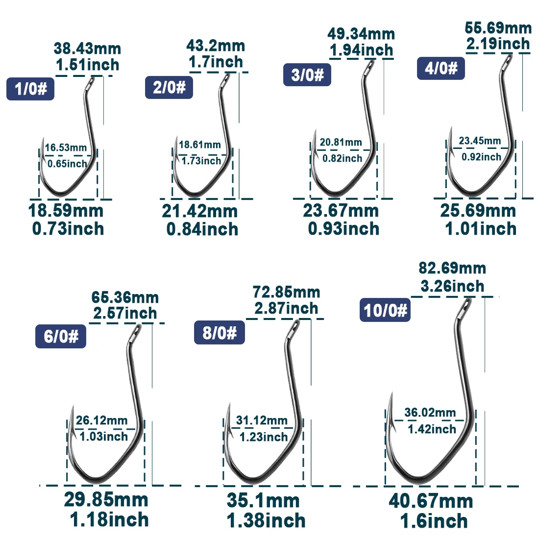 9KM Catfish Hooks Big River Hooks 25~100Pcs Live Cut Bait Fishing Hook for Catfishing Flathead Worm Hook Saltwater Freshwater