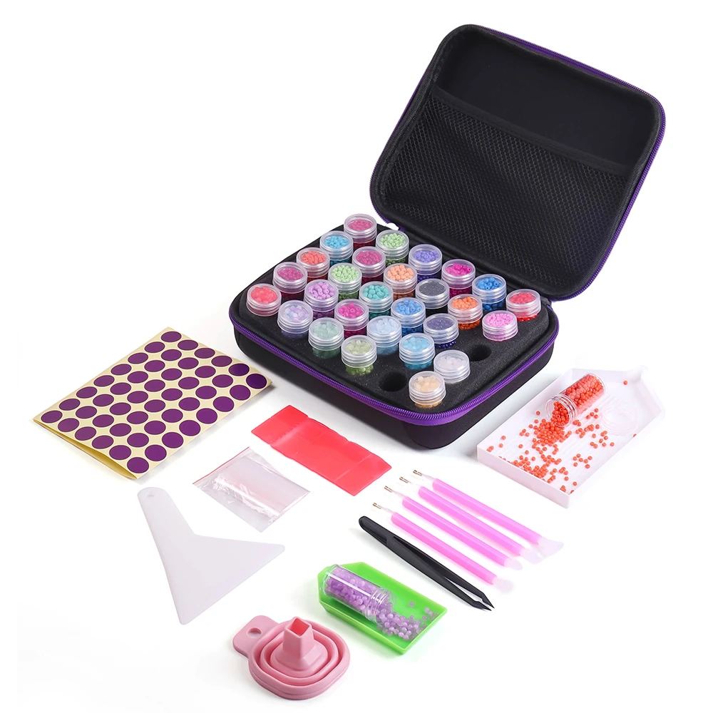 

Diamond Painting Storage Containers,30 Slots Diamond Painting Accessories Kits Diamond Art Accessories and Tools for Craft Jewel
