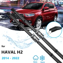 For Haval H2 2014~2022 Accessories Front and Rear Wipers Arm Blade Brushes Refill Silicone Frameless Rubber Windscreen 24