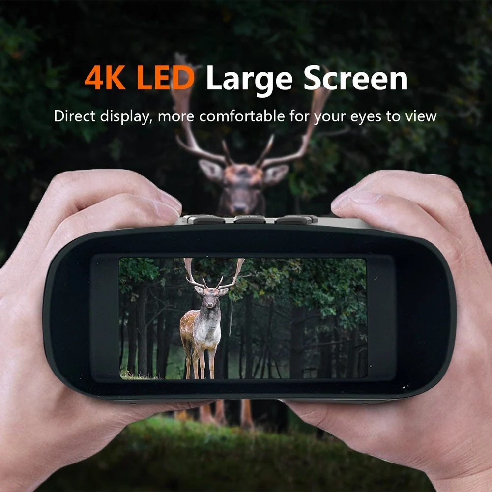 

B48B-Day And Night Vision 4K UHD 42MP Digital Night Vision Binoculars& Scouting 5X Zoom Telescope Infared Functionality
