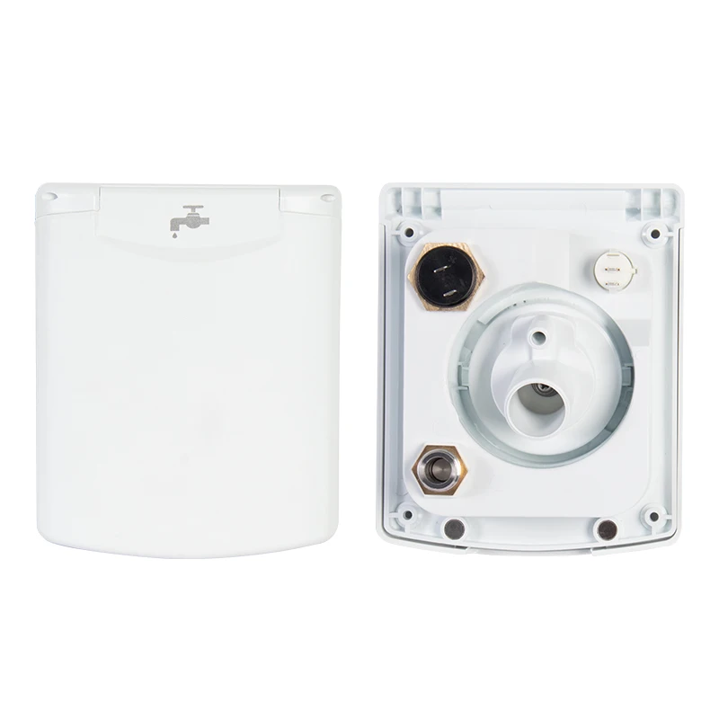 Multifunctional Fuel and Water Deck Fill Vent Port with Locking Cap ABS for Marine RV Caravan