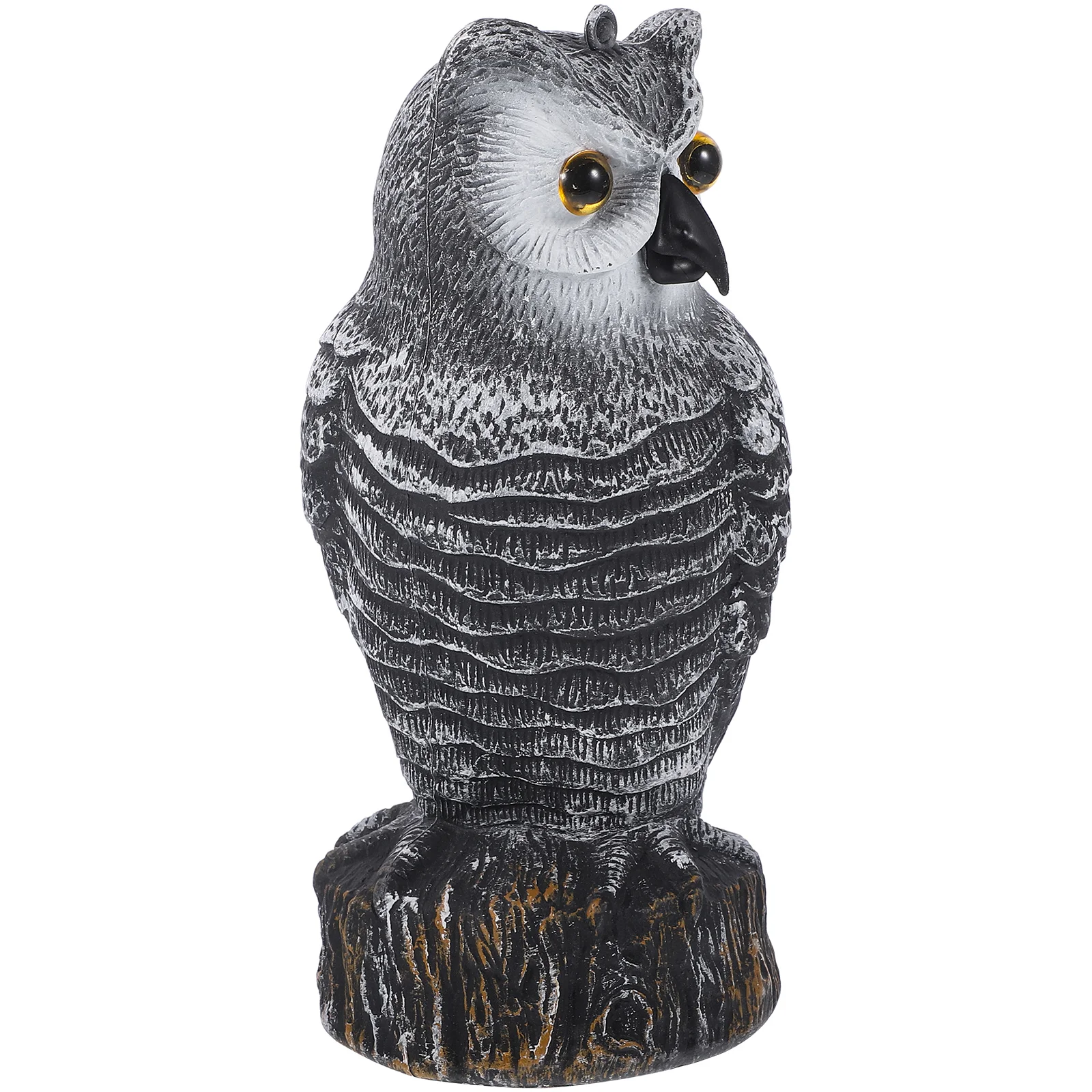 

Vivid Owl Shaped Decoration for Yard Garden Reflective Lifelike Plastic Owl Ornament Decor for Yard Garden Reflective