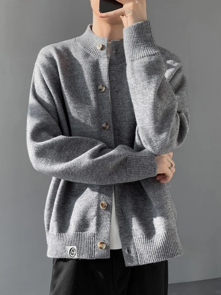 

PaulFrank High-End Button Knitted Open Cardigan Men's Casual Loose Warm Sweater Autumn New Sle Comfortable Polyester Blend