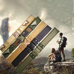 Nuevo cinturón para hombre, cinturones transpirables de liberación rápida para hombre, cinturón de cuero para caza al aire libre, cinturón táctico, cinturón militar, regalos para mujer