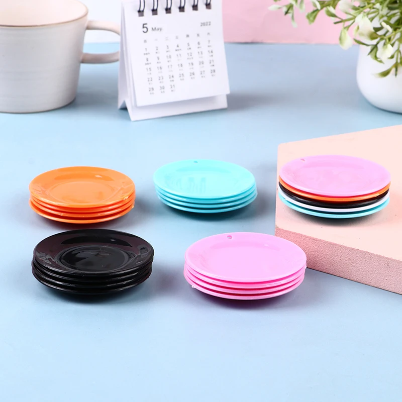 5Pcs/8pcs Cuisine Jouets Maison De Poupée Assiettes Poupée Durable Mini Plats Vaisselle Miniature Maison De Poupée Accessoires