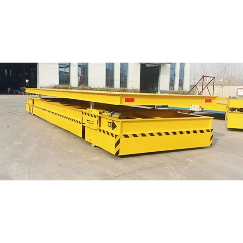 Rail Flat Transfer Platform Electric Remote Control Track Transfer Platform Car Yiteng Metal 48V