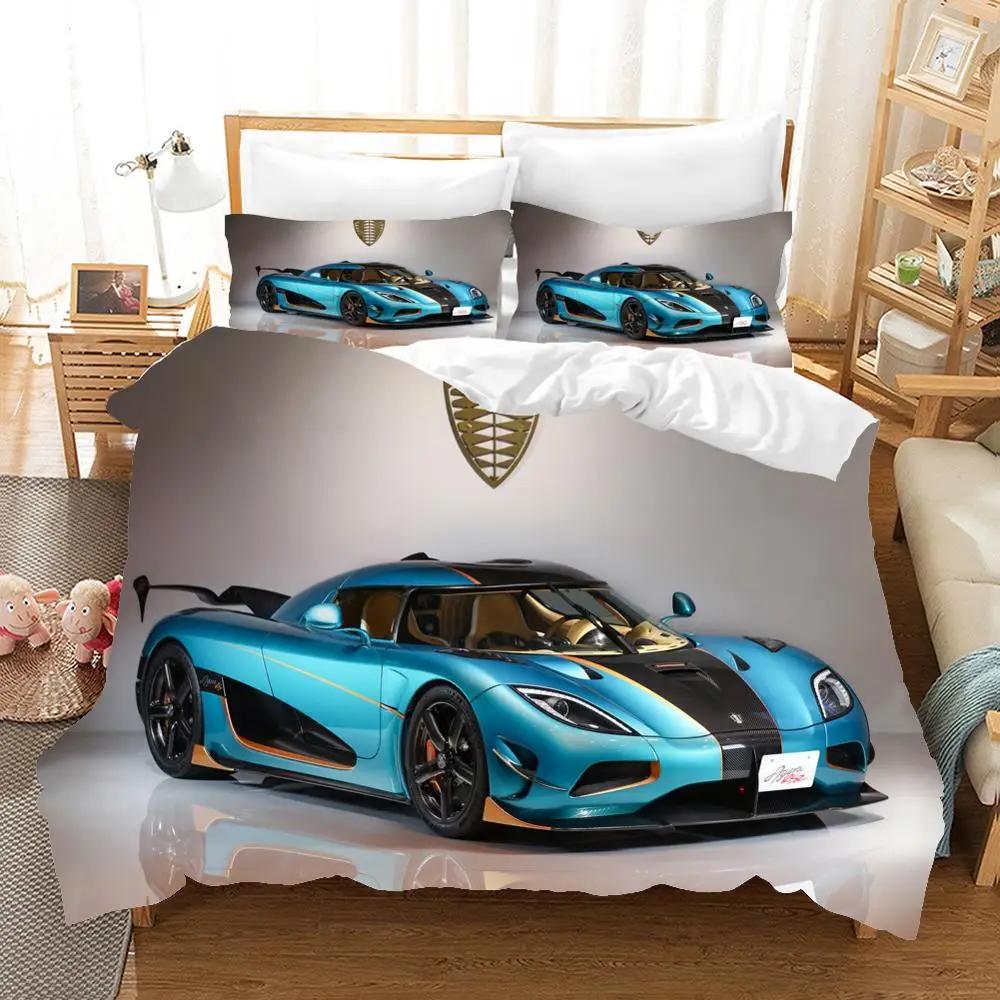 

Deluxe 3D Quilts Bedding Collection Extreme Sports Racing Queen Double Full Single Down Comforter Cover Pillowcase Adult Bedding