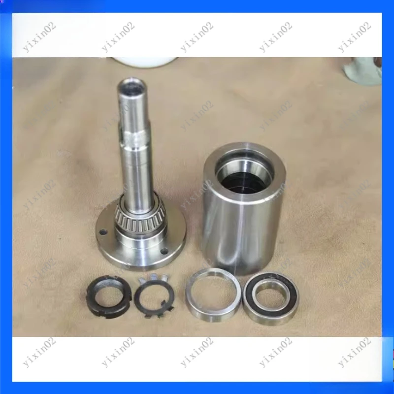 Mini Lathe Spindle High Strength Headstock Assembly Flange No Chuck Tapered Bearing Lathe Accessory for Precision Machining