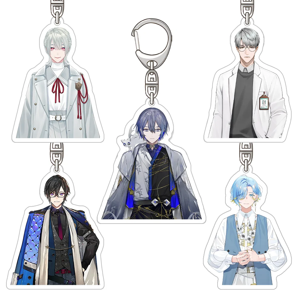 NIJISANJI Shikinagi Akira Genzuki Tojiro KOyanagi Rou Harusaki Air Sister Claire Official Acrylic Keychain Bag pendant Fans Gift
